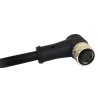 Bulgin Female 4 Way Right Angle to Male/Female Unterminated Sensor Actuator Cable 1 m PXPPVC08RAF04ACL010PVC