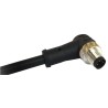 Bulgin Sensor Actuator Cable M8 Series Male Right Angle to Unterminated 4 Contacts Free End 30V 1 m PXPTPU08RAM04ACL010PUR