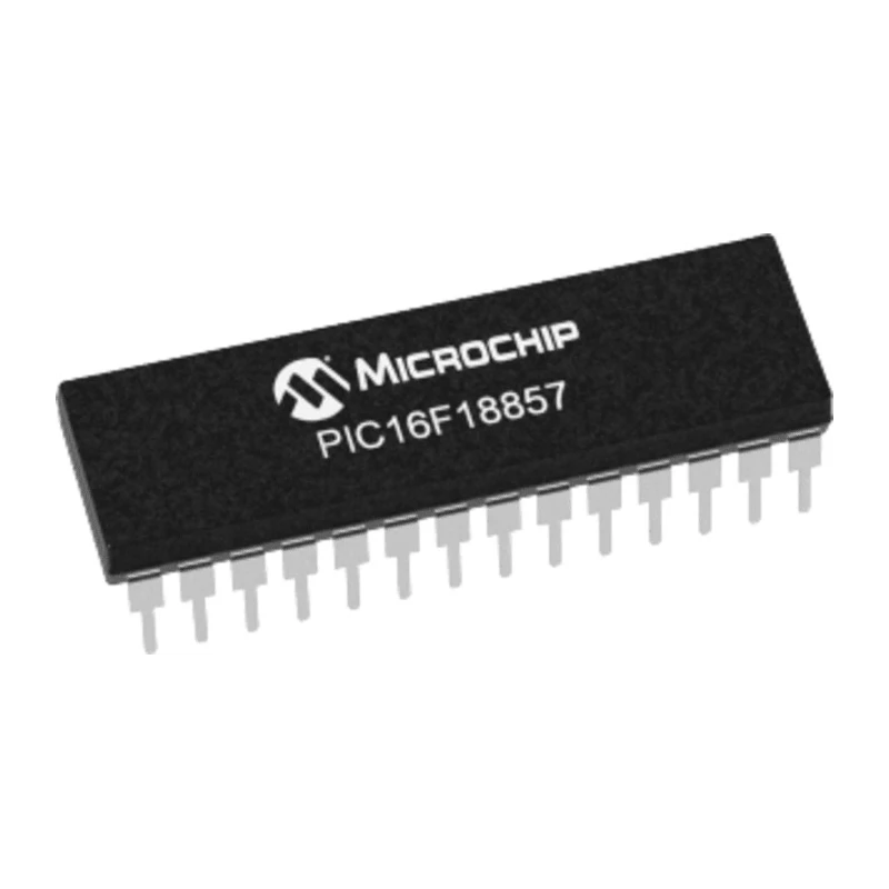 Microchip PIC16F18857-I/SP 8 Bit CPU PIC16 Microcontroller 32 MHz 56kB FLASH 28-Pin SPDIP