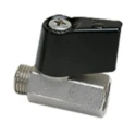 Legris Standard Lever Pneumatic Manual Control Valve G 1/4 Brass Body 12 Bar Max Pressure 0491 04 13 64