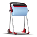 Tork Plastic and Metal Red Free Stand Paper Towel Dispenser 646mm Width, 530mm Depth, 1.01m Height 652008