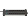 brennenstuhl Premium-Alu-Line 3 m 16 Socket Extension Lead Black Polyvinyl Chloride Jacket IP20 IP20