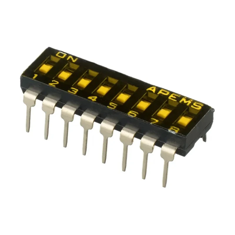 APEM Recessed Actuator Slide Rotary Coded DIP Switch IKD0800000