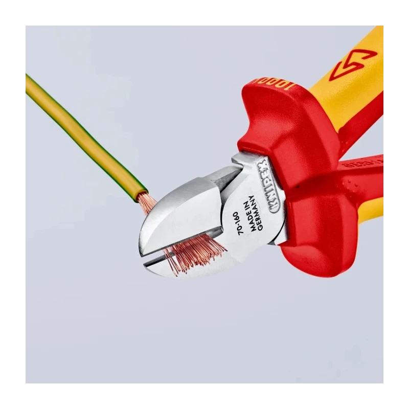 Knipex 160mm VDE/1000V Approved Bevel Side Cutter 70 06 160