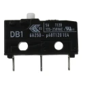 ZF Button Micro Switch, Through Hole Terminal, 6A, 250 V AC, SPDT, IP50 DB1C-C1AA