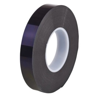 Hi-Bond Hi-PORSEAL Black Double Sided Nano-Cell Polyurethane Foam Tape Acrylic Adhesive 25mm x 33m x 1.2mm HPS120B