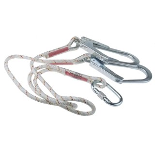 Protecta 1.3 m Polyamide Rope Lanyard Twin Leg Y Lanyard 100kg Capacity AL432/1