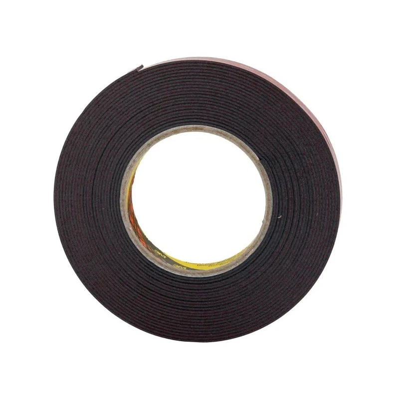 3M VHB Black Double Sided Acrylic Foam Tape 19mm Width x 8m Length, 1.6mm Thickness, Adhesion Strength 3M 5962F 19mm x 8m
