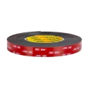 3M VHB Black Double Sided Acrylic Foam Tape 19mm Width x 8m Length, 1.6mm Thickness, Adhesion Strength 3M 5962F 19mm x 8m