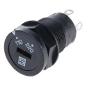 Schurter Selector Switch DPST 2 Positions IP40 Solder Terminal SWA1 Series 0033.4501