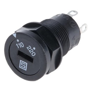 Schurter Selector Switch DPST 2 Positions IP40 Solder Terminal SWA1 Series 0033.4501