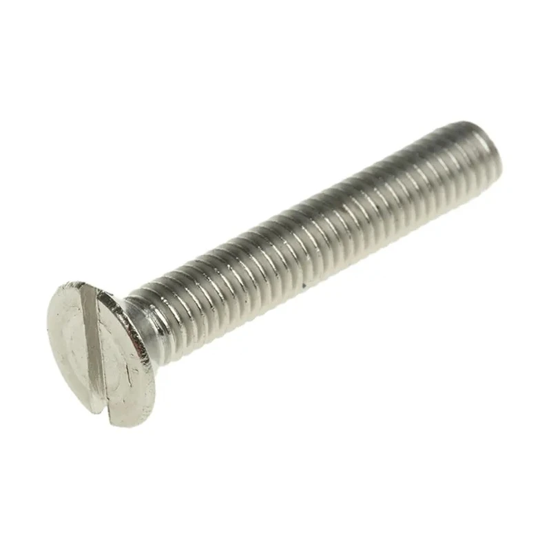 RS PRO Slot Countersunk Stainless Steel Machine Screw M5 30 mm A2 Grade 158-3483