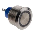 KNITTER-SWITCH MAV Series Illuminated Vandal Proof Push Button Switch, Momentary, Panel Mount, 25 mm MAV25A0F10E-312-JQ