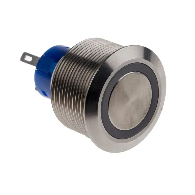 KNITTER-SWITCH MAV Series Illuminated Vandal Proof Push Button Switch, Momentary, Panel Mount, 25 mm MAV25A0F10E-312-JQ