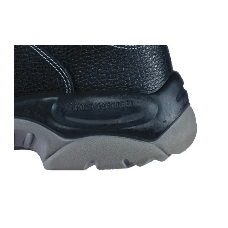 Delta Plus Men's Ankle Safety Boots Stainless Steel Toe Black Leather SRC Slip Resistant EU 46 UK 11 SAULT2