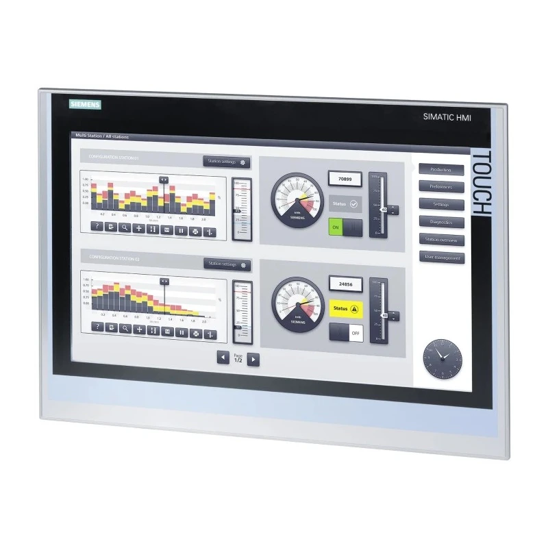 Siemens SIMATIC TP1900 Comfort Series HMI Panel 18.5 in TFT Display 1366 x 768 Pixel 