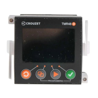 Crouzet Syr-Line Series Multifunction Panel Timer Relay, 2-Contact, 24-240 V AC/DC, Time Range 0.001 → 9999 h GDS2R10MV2