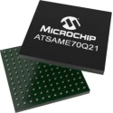 Microchip 32-bit ARM Cortex M7 SAME70 Microcontroller 300 MHz 2MB FLASH 144-Pin LFBGA ATSAME70Q21B-CN