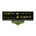Display Visions 139.7 mm Passive Matrix Yellow OLED Display 256 x 64 Pixel COB SPI EA W256064-XGLG
