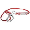 Protecta 2 m Fall Arrest Shock Absorbing Lanyard with Screw Carabiner Single Leg AE529/6