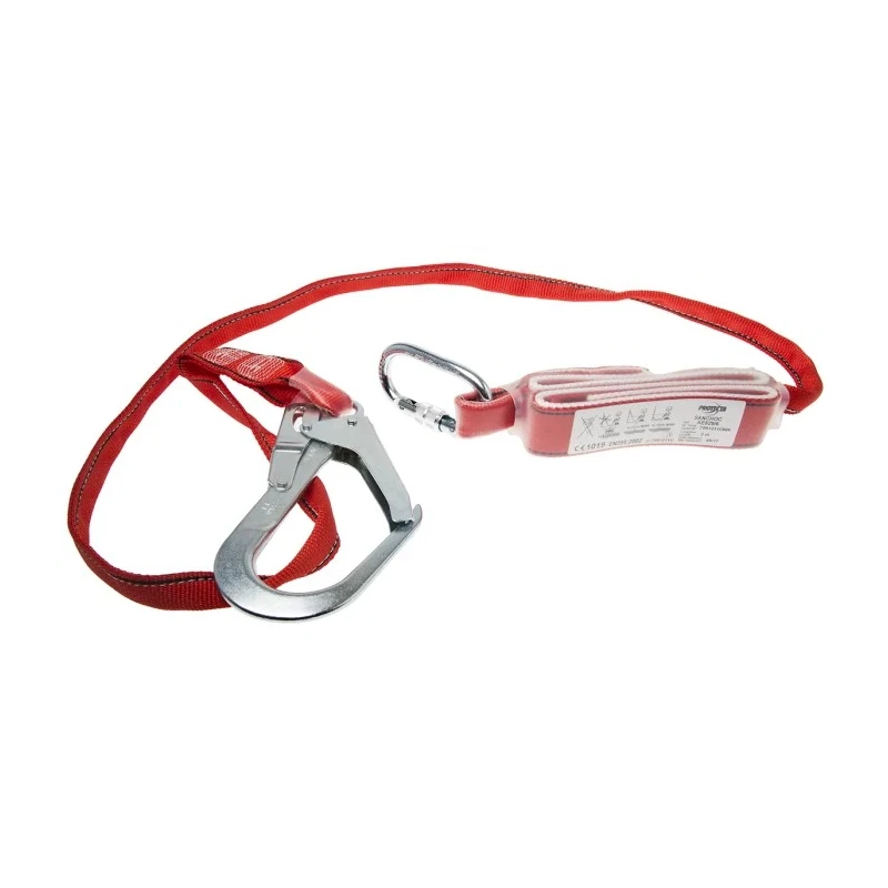 Protecta 2 m Fall Arrest Shock Absorbing Lanyard with Screw Carabiner Single Leg AE529/6