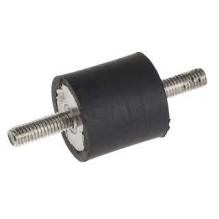 RS PRO M6 Anti-Vibration Mount Male to Male Bobbin, 34.2 kg Compression Load, 25 mm OD, 25 mm Height 171-2575