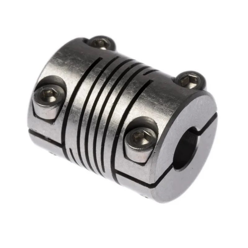 Huco Stainless Steel Clamp Flexible Coupler 15.9 mm OD 6 mm Bore Size 20.3 mm Length 721.16.2222