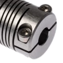 Huco Stainless Steel Clamp Flexible Coupler 15.9 mm OD 6 mm Bore Size 20.3 mm Length 721.16.2222