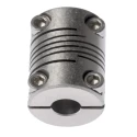 Huco Stainless Steel Clamp Flexible Coupler 15.9 mm OD 6 mm Bore Size 20.3 mm Length 721.16.2222