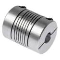 Huco Aluminium Multi-Beam Clamp Style Flexible Coupler 25.4 mm OD 8 mm Bore 31.8 mm Length 725.25.2828