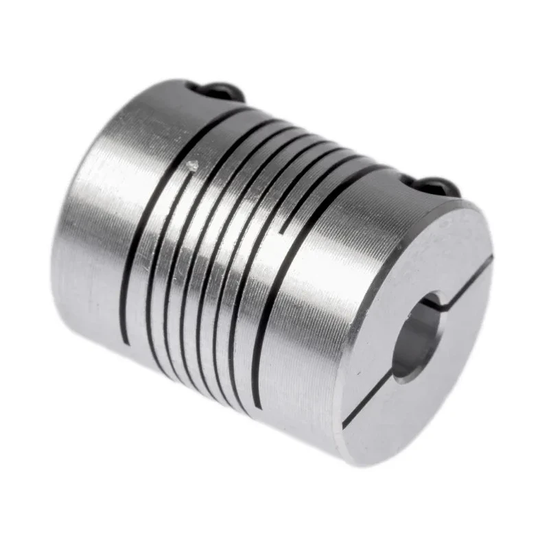 Huco Aluminium Multi-Beam Clamp Style Flexible Coupler 25.4 mm OD 8 mm Bore 31.8 mm Length 725.25.2828