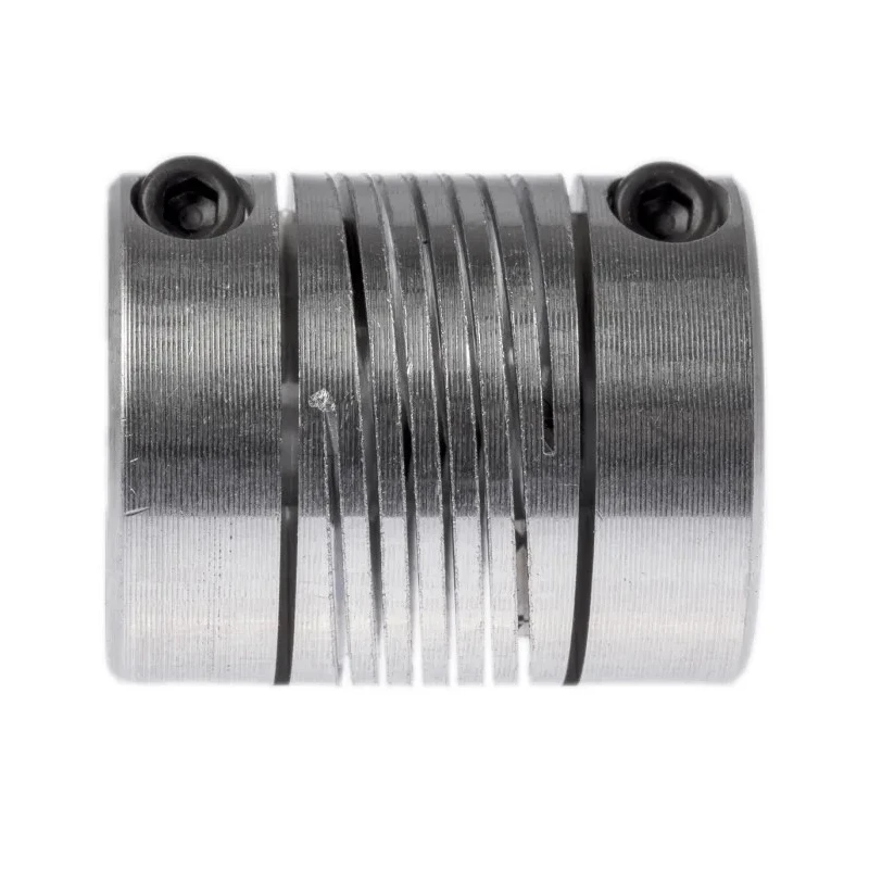 Huco Aluminium Multi-Beam Clamp Style Flexible Coupler 25.4 mm OD 8 mm Bore 31.8 mm Length 725.25.2828