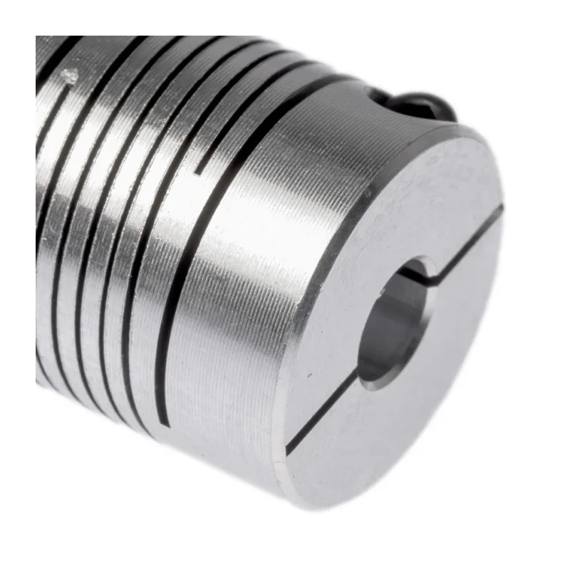 Huco Aluminium Multi-Beam Clamp Style Flexible Coupler 25.4 mm OD 8 mm Bore 31.8 mm Length 725.25.2828