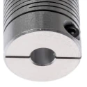 Huco Aluminium Multi-Beam Clamp Style Flexible Coupler 25.4 mm OD 8 mm Bore 31.8 mm Length 725.25.2828