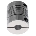 Huco Aluminium Multi-Beam Clamp Style Flexible Coupler 25.4 mm OD 8 mm Bore 31.8 mm Length 725.25.2828