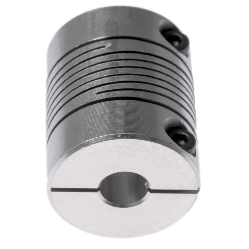Huco Aluminium Multi-Beam Clamp Style Flexible Coupler 25.4 mm OD 8 mm Bore 31.8 mm Length 725.25.2828