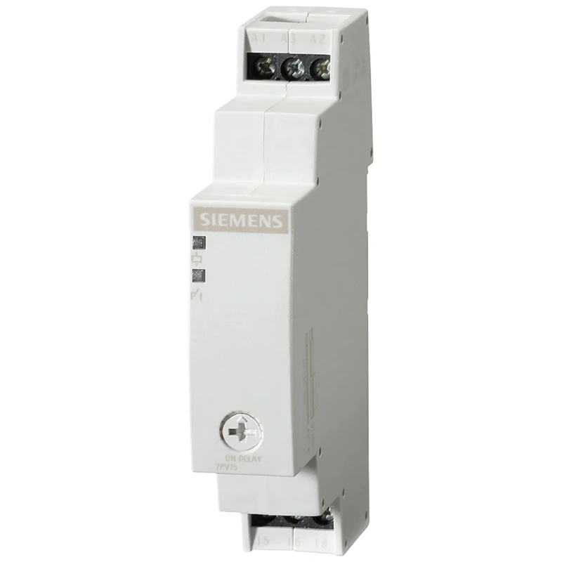 Siemens 7PV15 Series DIN Rail Timer Relay 1-Contact 100 to 127 V AC 5 to 100 s ON Delay SPDT 7PV1513-1AQ30