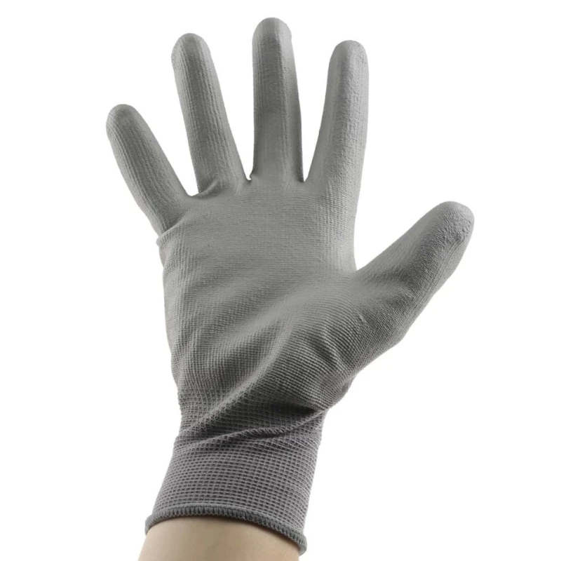 Mapa Grey Polyurethane Work Gloves Size 8 Chemical Resistant Abrasion Resistant CE Certified 551