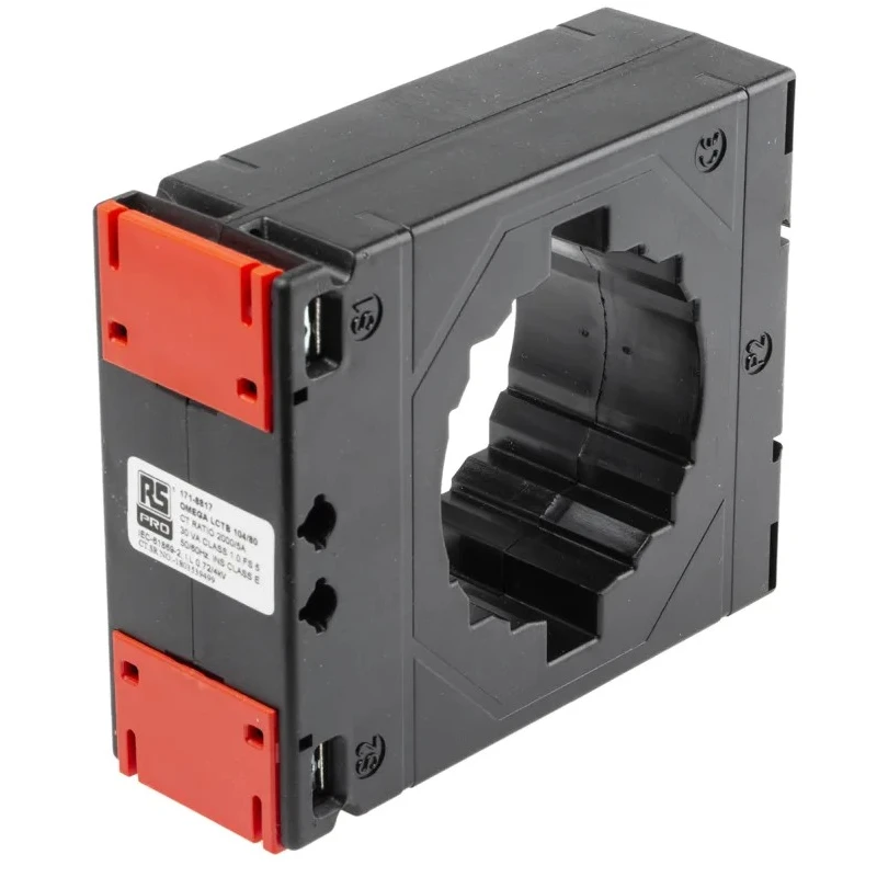 RS PRO Current Transformer 2000 A 21mm Bore Surface Mount Wire Terminal 5A Secondary 50-60Hz 171-8817