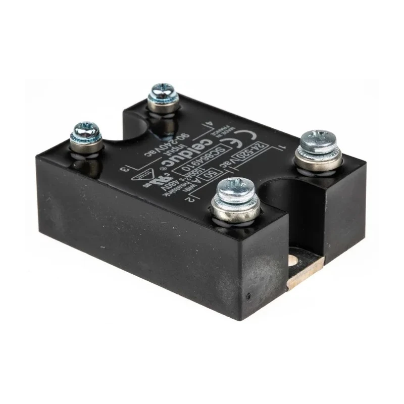 Celduc SC8 Series Solid State Relay, Panel Mount, 50 A Load, 520 Vrms Load, 240V AC Control SC864910