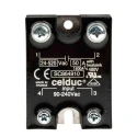 Celduc SC8 Series Solid State Relay, Panel Mount, 50 A Load, 520 Vrms Load, 240V AC Control SC864910