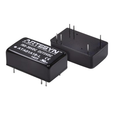 Artesyn / Advanced Energy ATA DC/DC Converter, 12V, -12 V Output, 250 mA, 75V DC Input, 18V Minimum Input, 6 W ATA01BB36-L