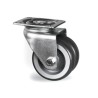 Tente Swivel Castor with 50 mm Thermoplastic Rubber Wheel, 45 kg Load Capacity, Plain Bearing Hub 1970PJO050P40