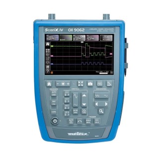 Metrix 60 MHz Handheld Digital Storage Oscilloscope, 2 Channels, 7 in TFT LCD, Lithium-ion Battery OX9062