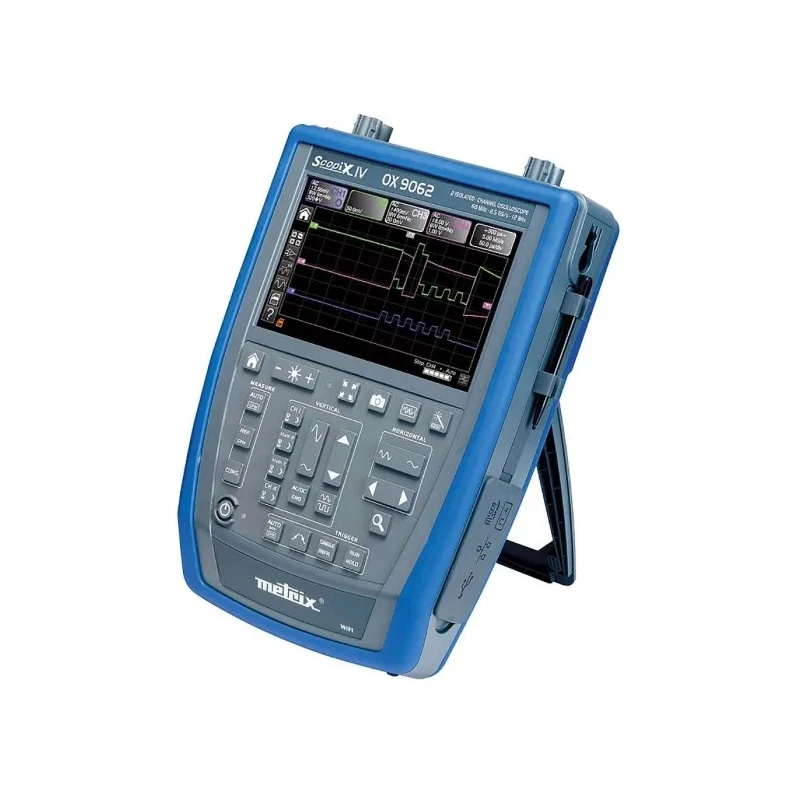 Metrix 60 MHz Handheld Digital Storage Oscilloscope, 2 Channels, 7 in TFT LCD, Lithium-ion Battery OX9062