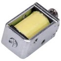 Johnson Electric Linear Solenoid Pull Action, 100% Duty Cycle, 24mm Stroke, 1.3W Power, 27.7Ω Coil Resistance B12-255-B-3