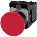 Siemens SIRIUS ACT 3SU11 Series Push Button Complete Unit Panel Mount 22 mm Cutout Red SPST IP66 IP67 3SU1100-1BA20-1CA0