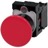 Siemens SIRIUS ACT 3SU11 Series Push Button Complete Unit Panel Mount 22 mm Cutout Red SPST IP66 IP67 3SU1100-1BA20-1CA0