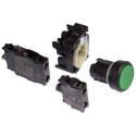 Siemens SIRIUS ACT 3SU11 Series Illuminated Push Button Complete Unit, Panel Mount, 22 mm Cutout Green 3SU1102-0AB40-1FA0