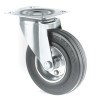 Tente Swivel Castor, 205 kg Load Capacity, 200 mm Wheel Diameter, Thermoplastic Rubber Wheel 3370DVR200P63